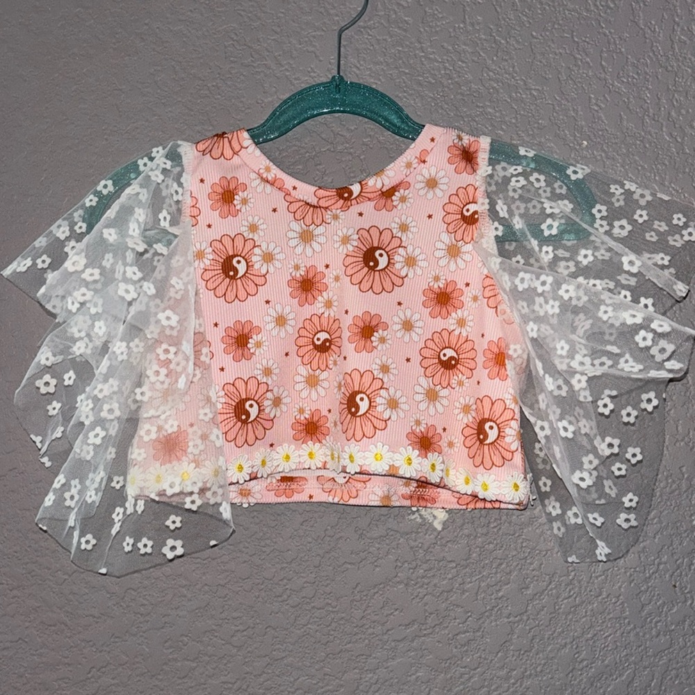 Toddler Flutter sleeve top 5t ❌SOLD❌